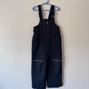 Swiss Tech Black Kids Snow Bibs